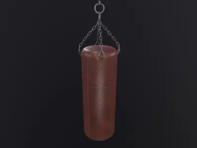 Punching Bag 3D Model Low-poly 3D model