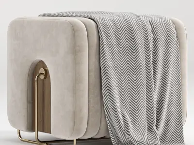 Rivers Stool By Mezzo Collection 3D model