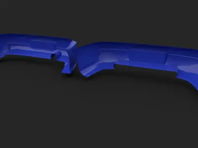 Body kit Subaru Impreza 1992 Bumper rear 3D model