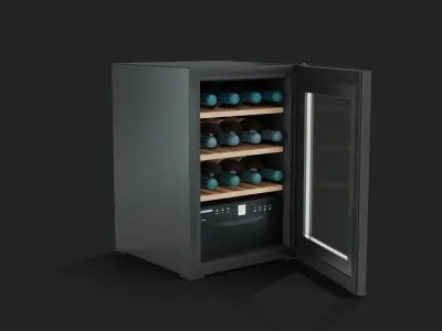 Two cellar Machine Low Poly 3D model