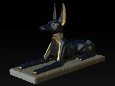 Anubis Shrine - CNC and 3D print model