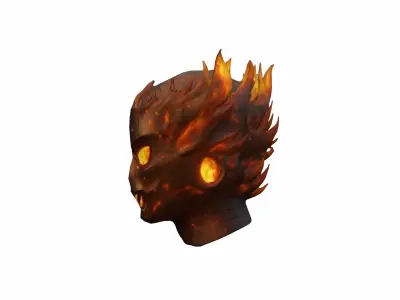 3d Model Fire Elemental Antihero 3D model