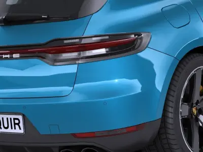 LowPoly Porsche Macan 2019 Low-poly 3D model