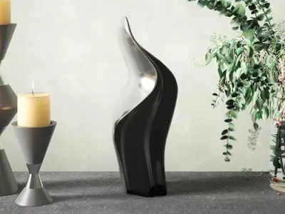 Cheshunt Curve Leaf Sculpture Free 3D model