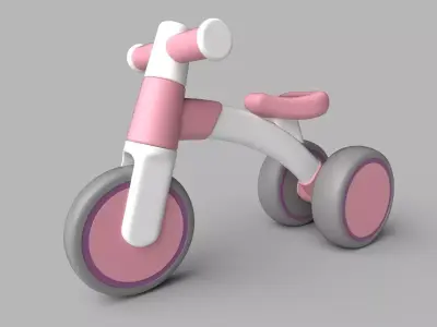 Balance Bike 01 Low-poly 3D model