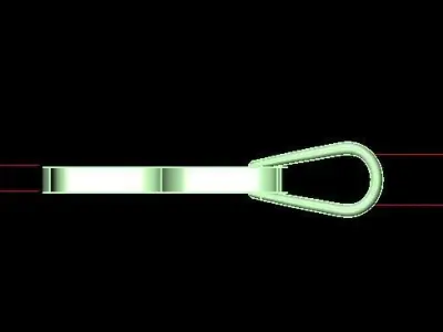 W alphabate pendant  3D print model