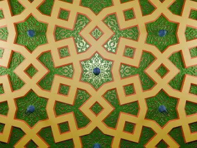 Arabic-style ceiling details 3D model