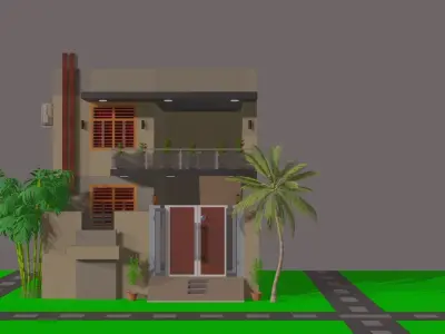 modern houses  3D model