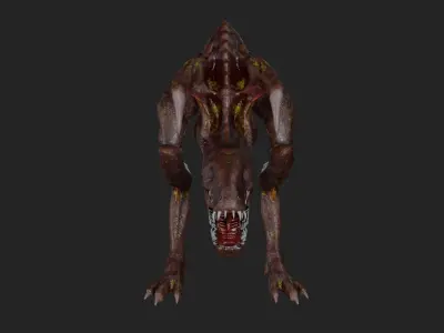 Monster PBR Low-poly 3D model