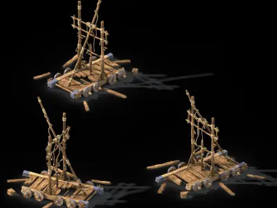 Game Barracks - Chariots 3D model
