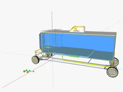 AT minivan compressed air motor version 3D model