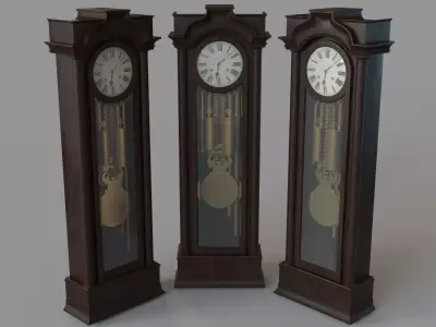 Grandfather Clock 3D model
