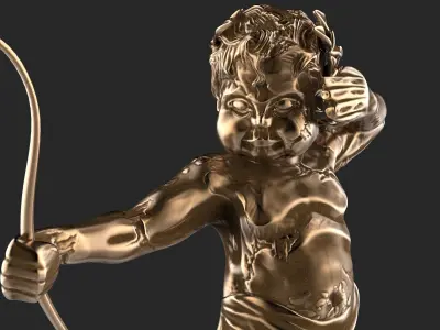 Cupid High Poly 3D model