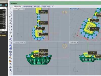 Earring E 03 3D print model