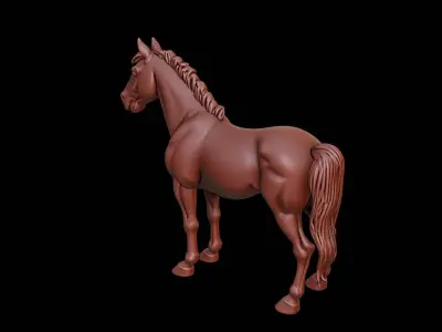Horse Animal Sculpture 3D print model get