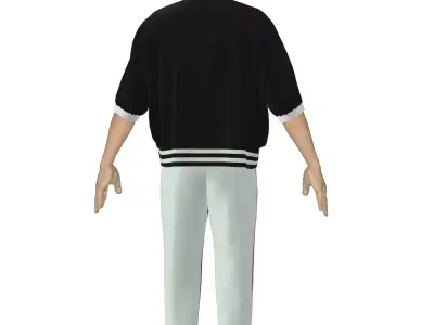 Sport clothes Marvelous Designer or Clo3D ZPRJ 3D model