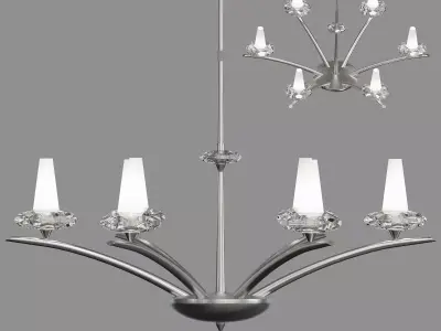 Dubai chandelier with four lights 3D model