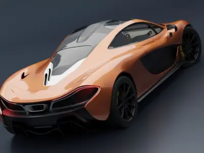 McLaren P1 Low-poly 3D model