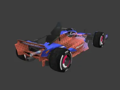 McLaren Formula 1 Team Race Car Victory pubg Low-poly 3D model