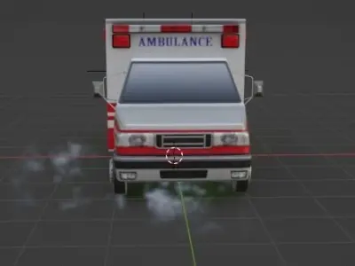 ambulance 3D model V3