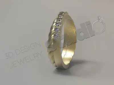 Luxury special art ring design 3d model 3D print model