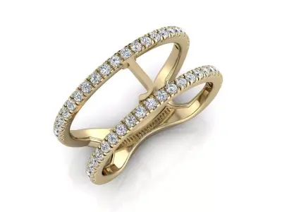 Jewelry Alphabet Ring J 3D print model