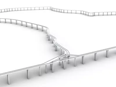 Udon Ratthaya and Sirat expressway 3D model