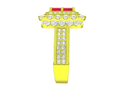 A7816 Luxury Diamond Fashion Women Ring 3D print model