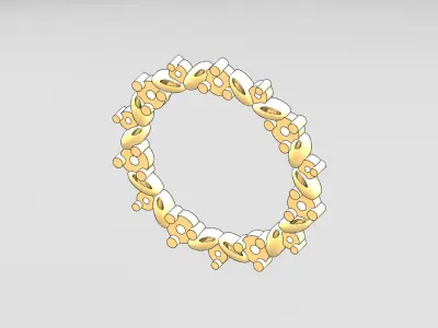 Bubble shaped pendant with diamond stones Free 3D print model