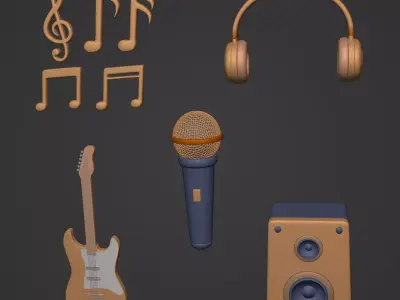 Ocstard Collection 32 Low-poly 3D model