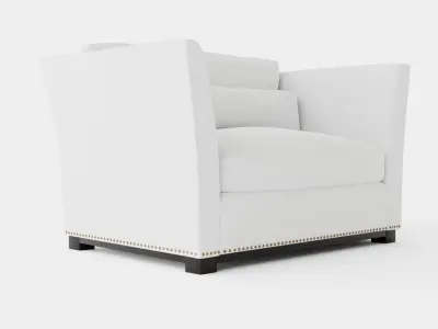 Madison loveseat off-white Low-poly 3D model
