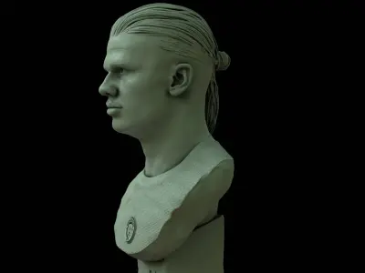 Erling Haaland 3D bust for printing 3D print model