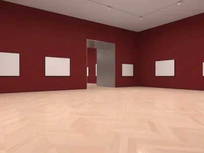 Museum Art Gallery 004 3D model