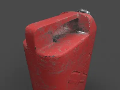 Petrol Can Low-poly 3D model