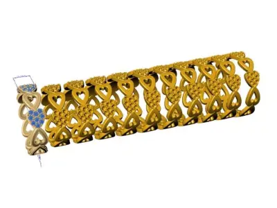 Heart Diamond Ring 3D Model STL 3DM 3D print model