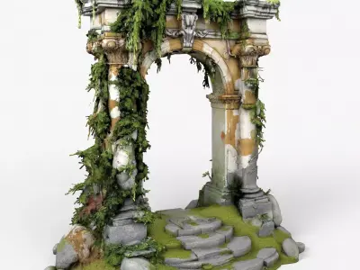 Ruined Archway High Detail 3D model