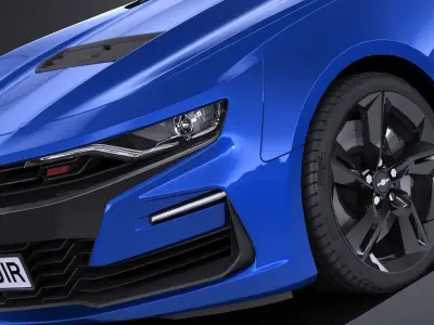 Chevrolet Camaro SS CG 2019 LowPoly 3D model