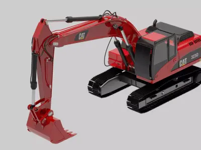 Excavator caterpillar 323d Free 3D model