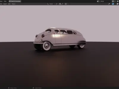 1936 Stout Scarab 3D Model 3D model
