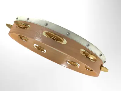 timbrel tambourine 3D model