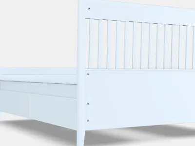 IDANAS Bed frame with storage 7 Low-poly 3D model