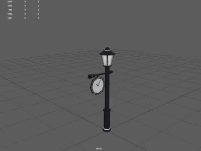 Light Pole Free low-poly 3D model