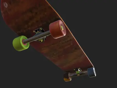 skateboard v1 - a Thai person 3D model