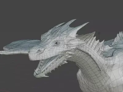 Pythian Dragon Base Pack Low-poly 3D model