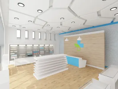 Pharmacy Beauty Store 3D model