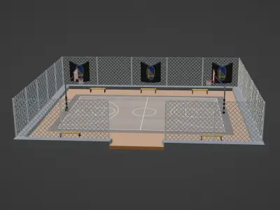 Basketball Stadium - Golden State Warriors Low-poly 3D model