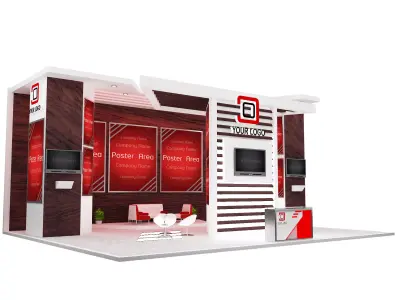 Booth Exhibition Stand a534a 3D model