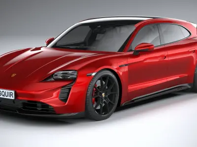 Porsche Taycan GTS Cross Turismo 2022 3D model