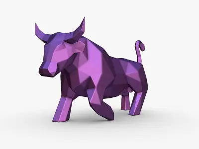 bull figurine 3D print model