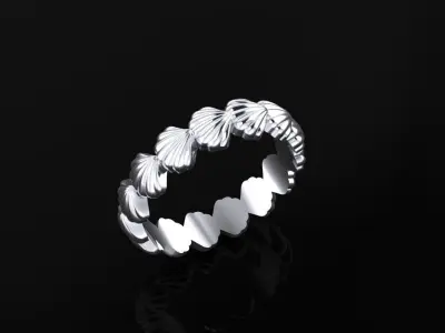 Shell Ring 3D print model